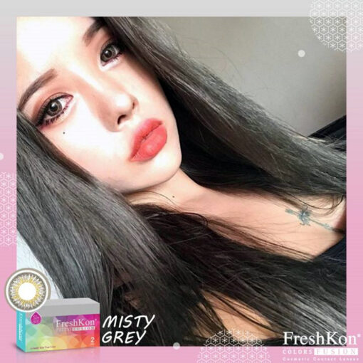 FreshKon Colors Fusion Misty Grey Monthly Coloured Contact Lenses