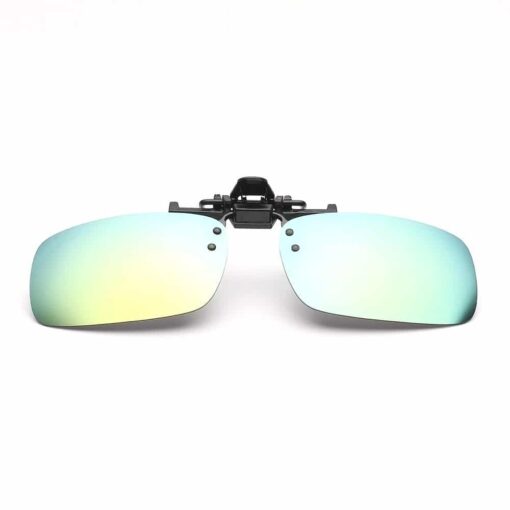 Gold Mirror Clip-on Flip-up Sunglass