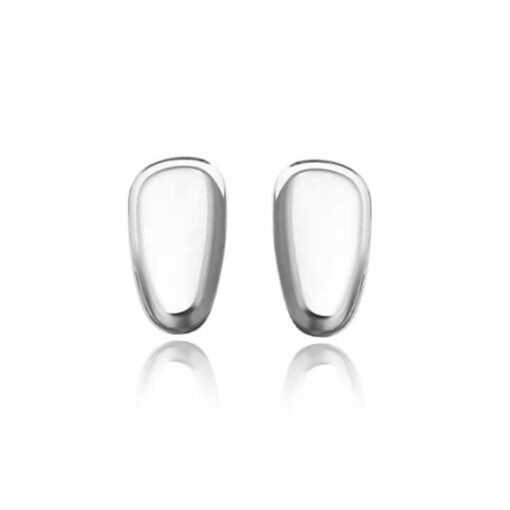 Silver Anti Allergy Oval Nose Pad