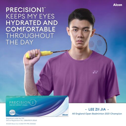 ALCON PRECISION1 contact lenses keeps my eyes hydrated and comfortable throughout the day